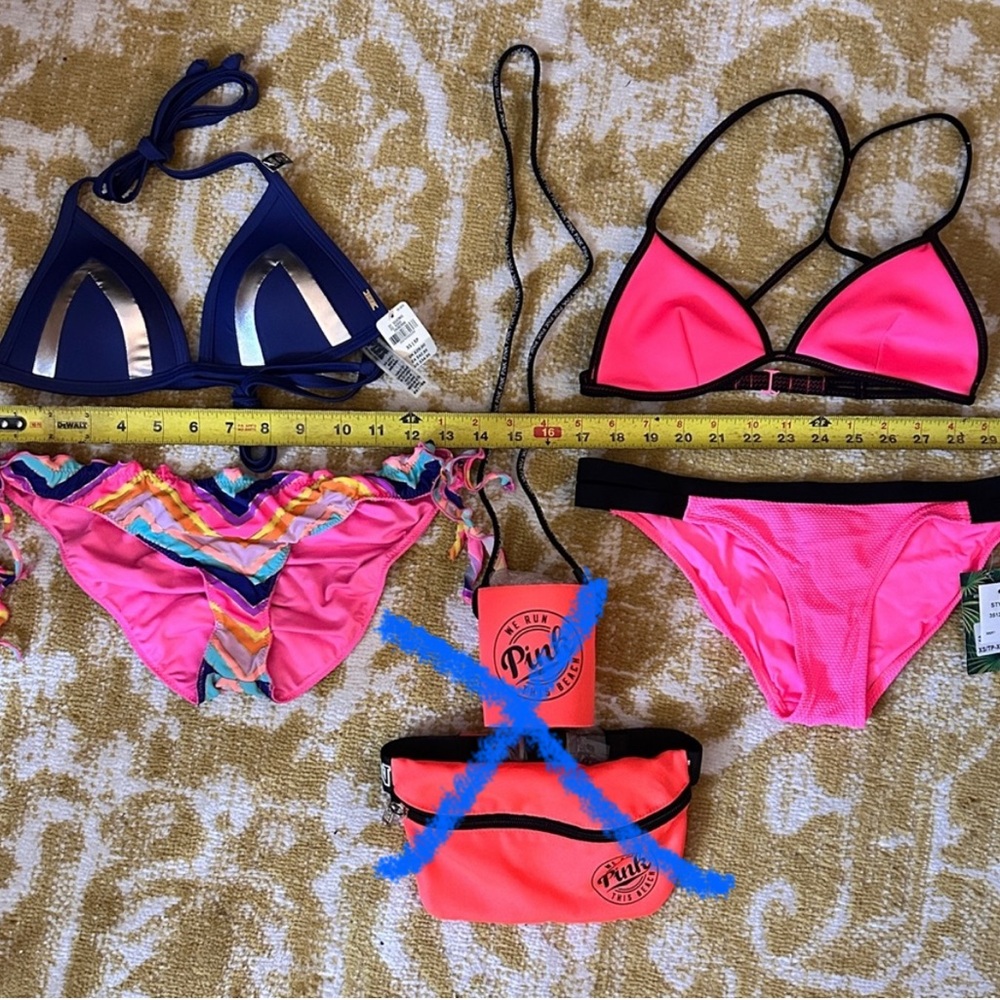 Lot of 4 VS & EIDON bikini tops and bottoms